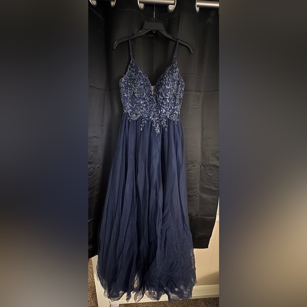 Navy Blue Prom Dress
